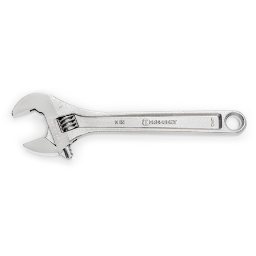Adjustable Wrench - Bagged, 8" L, 1-1/8"/29 mm Max Width, Chrome Dufferin Supply