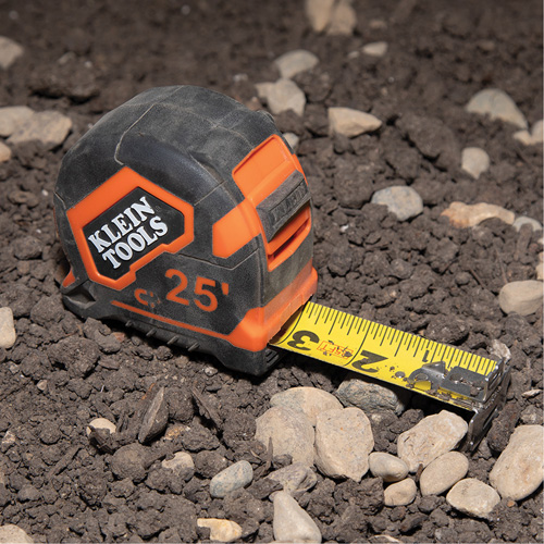 Magnetic Double-Hook Tape Measure, 25', Imperial Graduations Dufferin Supply