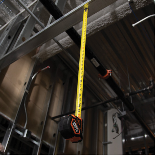 Magnetic Double-Hook Tape Measure, 25', Imperial Graduations Dufferin Supply