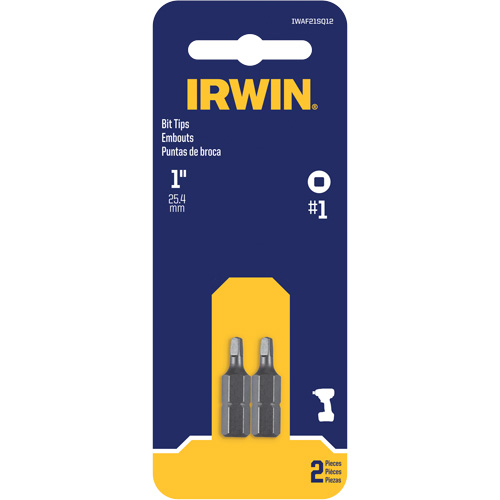 Insert Bits, Square, #1, 1/4" Drive Dufferin Supply