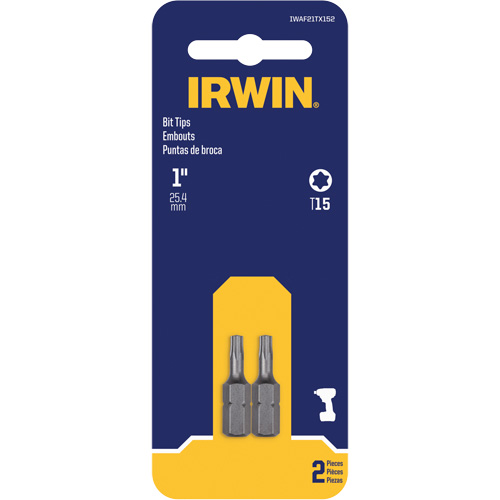 Insert Bits, Torx, T-15, 1/4" Drive Dufferin Supply