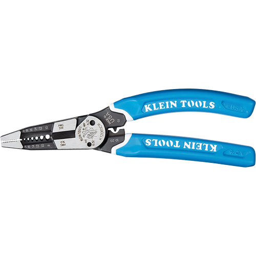 Outil polyvalent Klein-Kurve pour d&eacute;nuder, couper et sertir les fils, 8-1/4" lo, 8 - 20 AWG Dufferin Supply