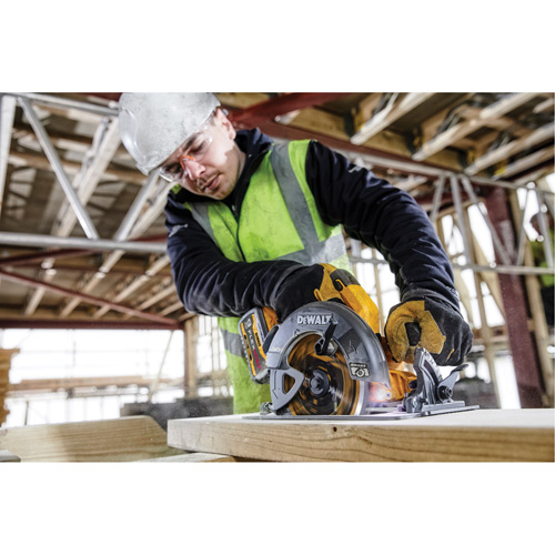 Ensemble de scie circulaire sans balai Flexvolt Max avec frein &eacute;lectrique, 7-1/4", 60 V Dufferin Supply