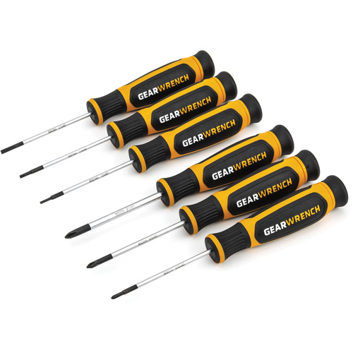 Mini Phillips&reg;/Slotted Dual Material Screwdriver Set, 6 Pcs. Dufferin Supply