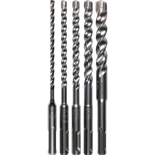 SDS-Plus 3-Cutter Bit Set, 5 Pieces, Carbide Dufferin Supply