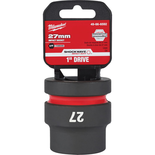 Shockwave Impact Duty Socket, Power, 27 mm, 1" Drive, 6 Points Dufferin Supply