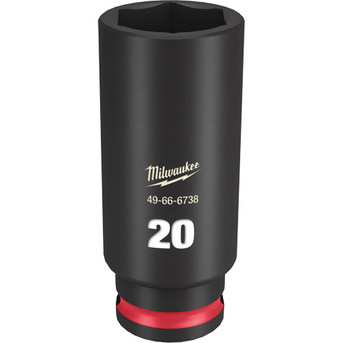 Shockwave Impact Duty Socket, Impact, 2 mm, 3/8" Drive, 6 Points, Deep Dufferin Supply