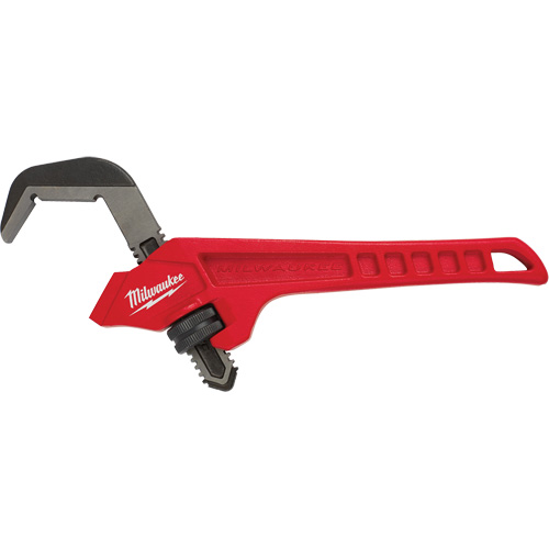 Cl&eacute; &agrave; tuyau hexagonale coud&eacute;e en acier, Cap des m&acirc;choires 2-5/8", Longueur 10-1/2", Fini Rev&ecirc;tement en poudre, Prise Ergonomique Dufferin Supply