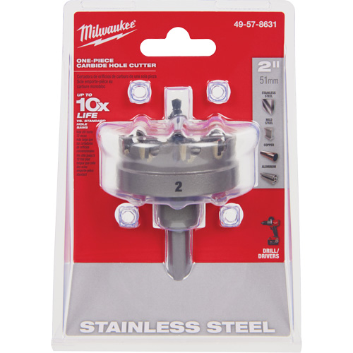 Scies-cloches au carbure monobloc, 2", Profondeur de la coupe de 3/16" Dufferin Supply