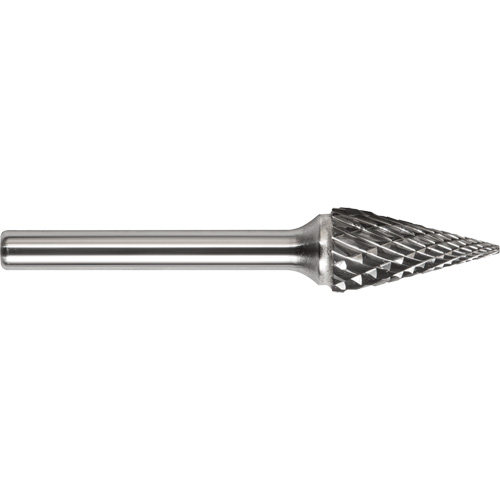 Drillco&reg; Magnum Double Cut Solid Carbide Burr, SM-5, 1/2" Dia., 1/4" Shank, 7/8" Depth of Cut Dufferin Supply