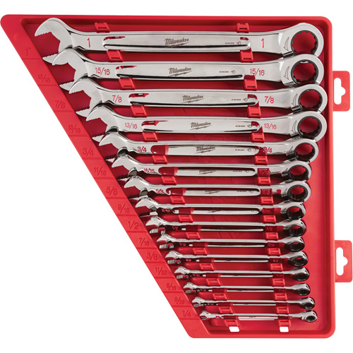 Ratcheting Wrench Set, Combination, 15 Pieces, Imperial Dufferin Supply
