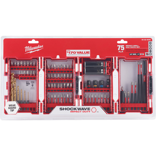 Ensemble de tournevis et perceuse &agrave; chocs Shockwave Dufferin Supply