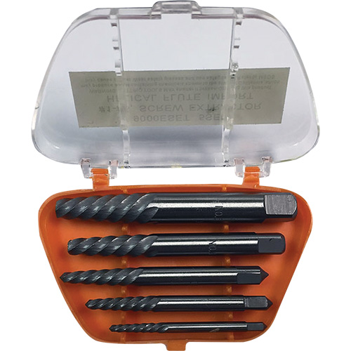 Drillco&reg; Screw Extractor Set with Drills, Carbide, 5 Pieces Dufferin Supply