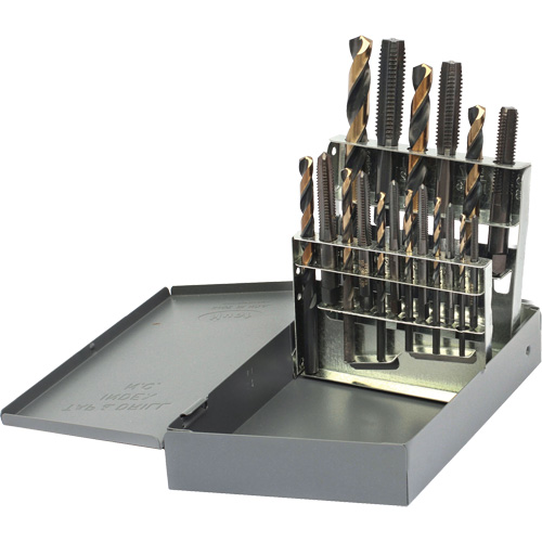 Jeu de tarauds & forets Drillco, 18 morcea Dufferin Supply