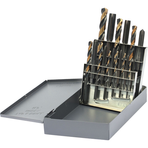 DRILLCO Tap & Drill Set, 18 Pieces Dufferin Supply