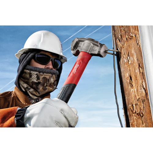 Marteau de monteur de lignes 4-en-1, 32 oz, Prise en Fibre de verre, 15" lo Dufferin Supply