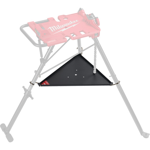 Tablette inf&eacute;rieure pour tr&eacute;pied de nivellement de 6 po avec &eacute;tau &agrave; chaîne Dufferin Supply