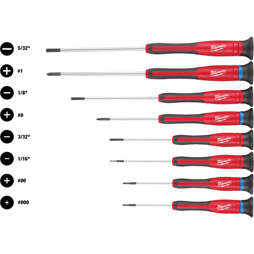 Jeu de tournevis de pr&eacute;cision, 8 mcx Dufferin Supply