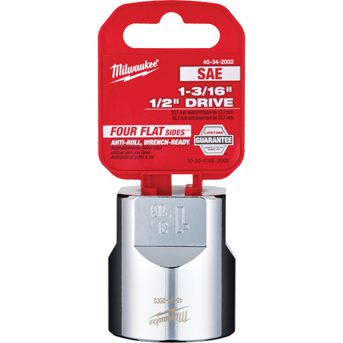 SAE Socket with Four Flat Sides, 1-3/16", 1/2" Drive, 6 Points Dufferin Supply
