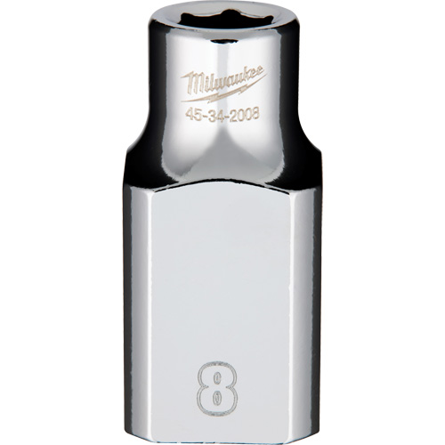 Metric Socket with Four Flat Sides, 8 mm, 1/2" Drive, 6 Points Dufferin Supply