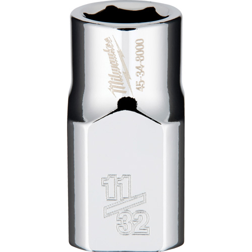 SAE Socket with Four Flat Sides, 11/32", 3/8" Drive, 6 Points Dufferin Supply