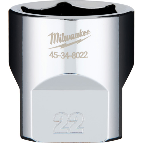 Metric Socket with Four Flat Sides, 22 mm, 3/8" Drive, 6 Points Dufferin Supply