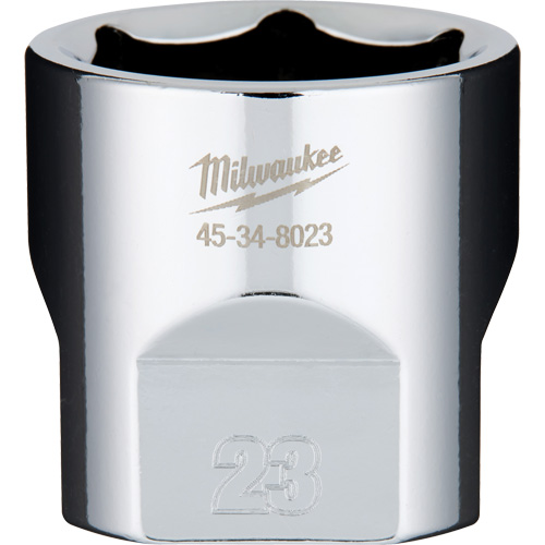 Metric Socket with Four Flat Sides, 23 mm, 3/8" Drive, 6 Points Dufferin Supply