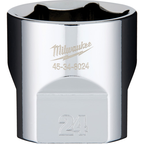 Metric Socket with Four Flat Sides, 24 mm, 3/8" Drive, 6 Points Dufferin Supply