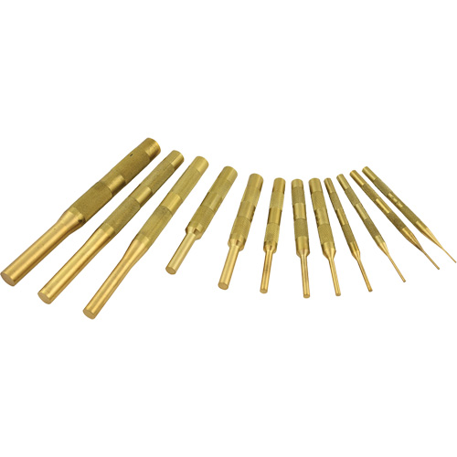 Brass Pin Punch Set, 12 Pieces Dufferin Supply