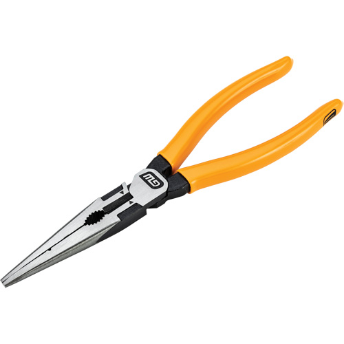 Pitbull Dipped Handle Long Nose Pliers, 8" L Dufferin Supply