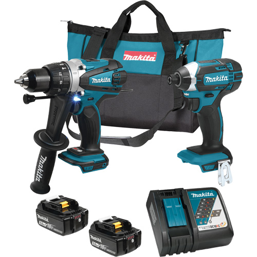 Trousse de 2 outils sans fil LXT avec moteurs sans balai, Lithium-ion, 18 V Dufferin Supply