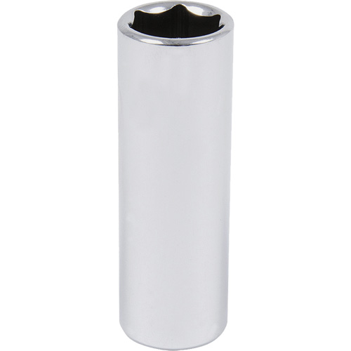 Chrome Socket, 9/16", 3/8" Drive, 6 Points, Deep Dufferin Supply
