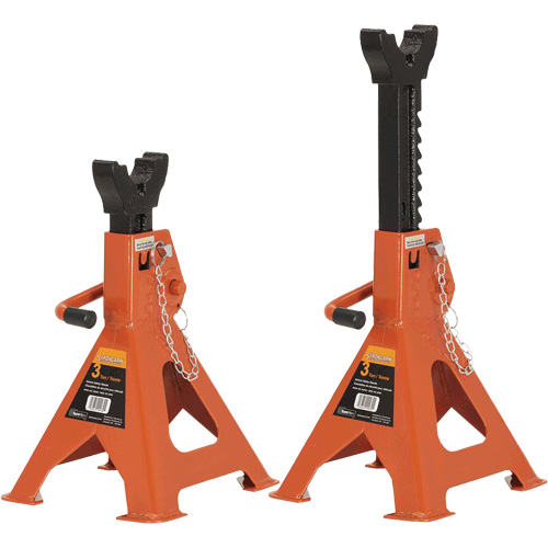 853B Jack Stands, Locking Handle/Ratchet, 3 Ton(s) Capacity, 11" - 16" H Dufferin Supply