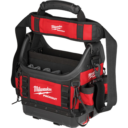 PackOut 10" Structured Tote, Ballistic Polyester, 35 Pockets, Red Dufferin Supply