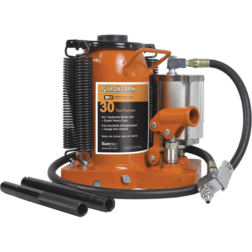 Crics &agrave; bouteille &agrave; air comprim&eacute;, 30 tonne(s), Air comprim&eacute;/hydraulique Dufferin Supply