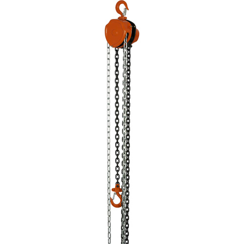 VHC Series Chain Hoists, 10' Lift, 1100 lbs. (0.5 tons) Capacity, Alloy Steel Chain Dufferin Supply