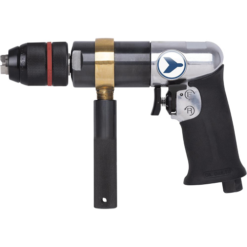 AD12VSR Variable Speed Air Drill, 6 CFM, 1/4" NPT, 1/2" Chuck, Keyless Dufferin Supply