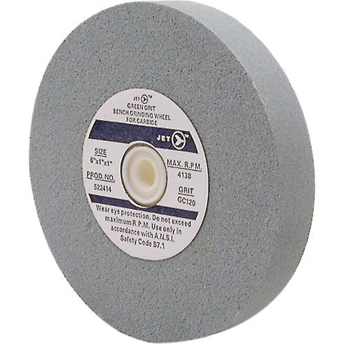 GC675M Bench Grinding Wheels, 6" x 3/4", 1" Arbor, Silicon Carbide Dufferin Supply