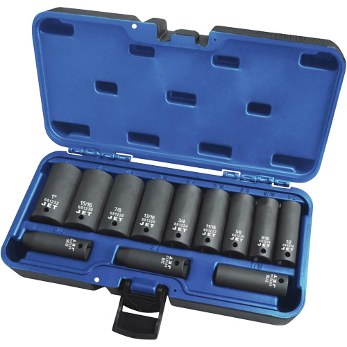 PS1238D Jeux - douilles, 12 Mcx, Chocs, Prise de 3/8", Profond Dufferin Supply