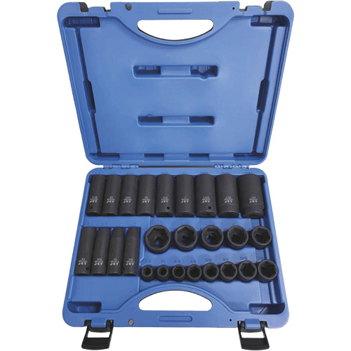 PS2612SD Jeux de douilles - r&eacute;guli&egrave;res, 26 Mcx, Chocs, Prise de 1/2" Dufferin Supply