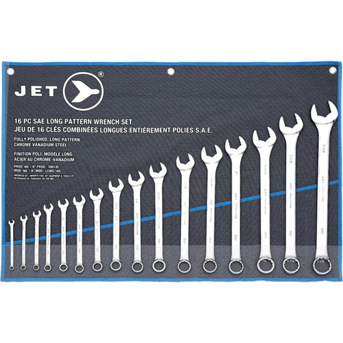 LCWS-16S Long Pattern Combination Wrench Sets, Combination, 16 Pieces, Imperial Dufferin Supply