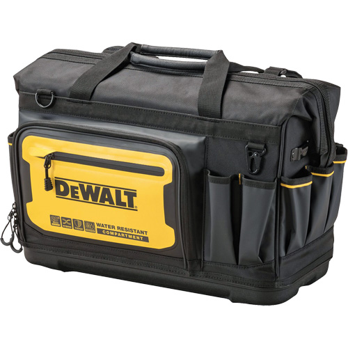 20” PRO Open Mouth Tool Bag, 33 Pockets, Black/Yellow Dufferin Supply
