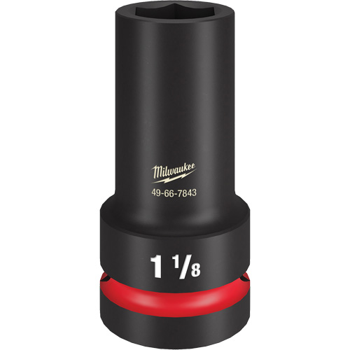 Shockwave Impact Duty Thin Wall Extra Socket, Impact, 1-1/8", 1" Drive, 6 Points, Deep Dufferin Supply