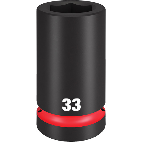 Shockwave Impact Duty Socket, Impact, 33 mm, 1" Drive, 6 Points, Deep Dufferin Supply