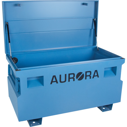 Coffre &agrave; outils de chantier, 48" x 24" x 27-3/5", Acier, Bleu Dufferin Supply