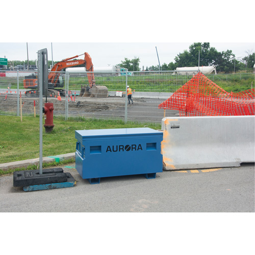 Coffre &agrave; outils de chantier, 60" x 24" x 27-1/2", Acier, Bleu Dufferin Supply