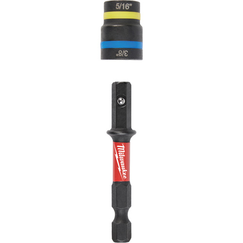 Tourne-&eacute;crous 2-en-1 Shockwave Impact Duty Quik-Clear, 5/16"/3/8" prise, 2-1/2" lo, Magn&eacute;tique Dufferin Supply