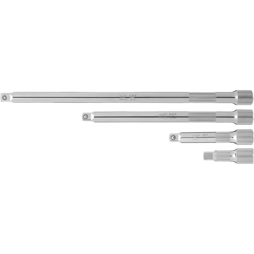 Jeu de rallonges prise, Prise de 1/2", Fini Chrome, 4 Mcx Dufferin Supply