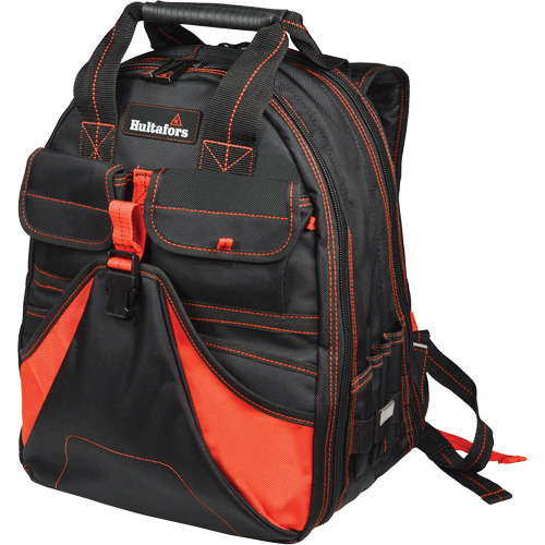 Deluxe Tool Backpack, Black/Red, Ballistic/Polyester Dufferin Supply