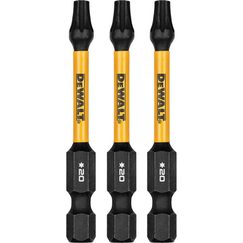 3-Piece FLEXTORQ&reg; Impact Screwdriving Bits, Torx, T-20, 1/4" Drive Dufferin Supply